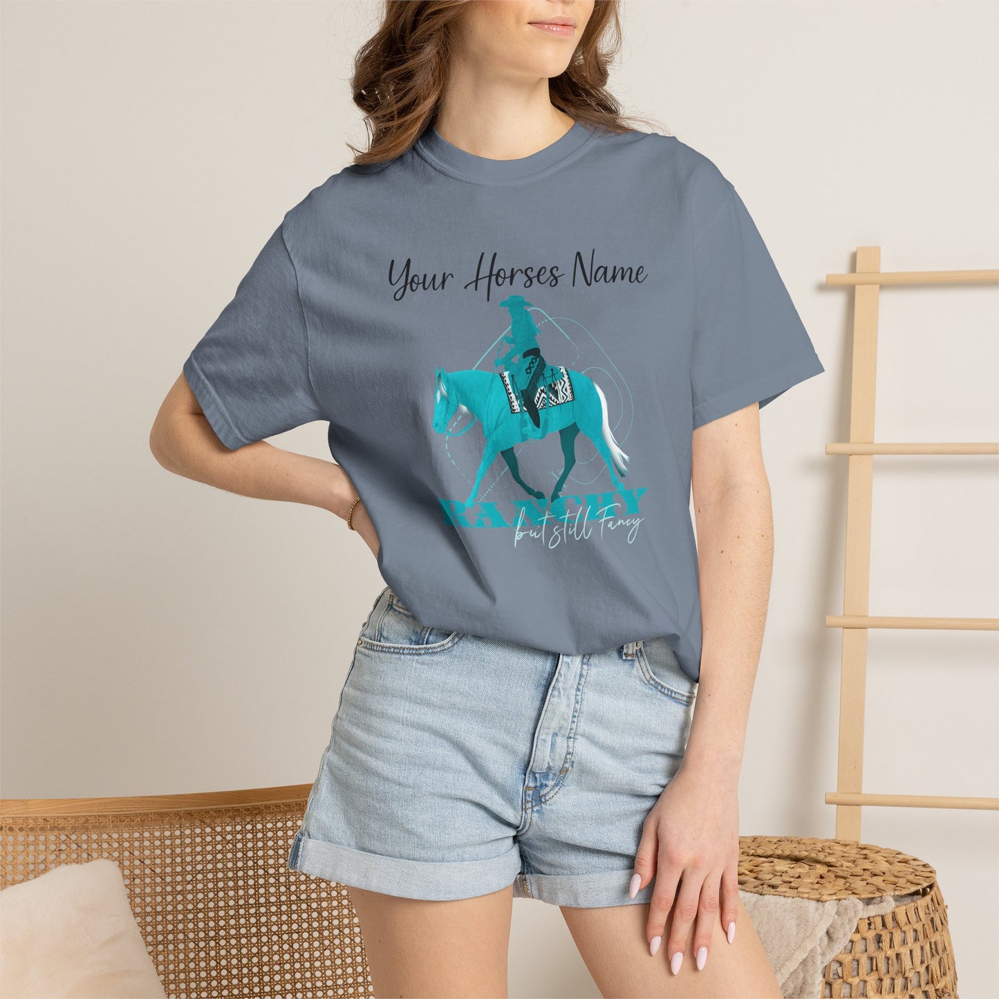 Customizable Ranchy But Fancy Unisex Garment-Dyed T-shirt