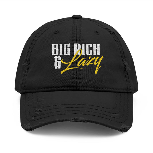 Big Rich & Lazy Distressed Hat -Relaxed Fit