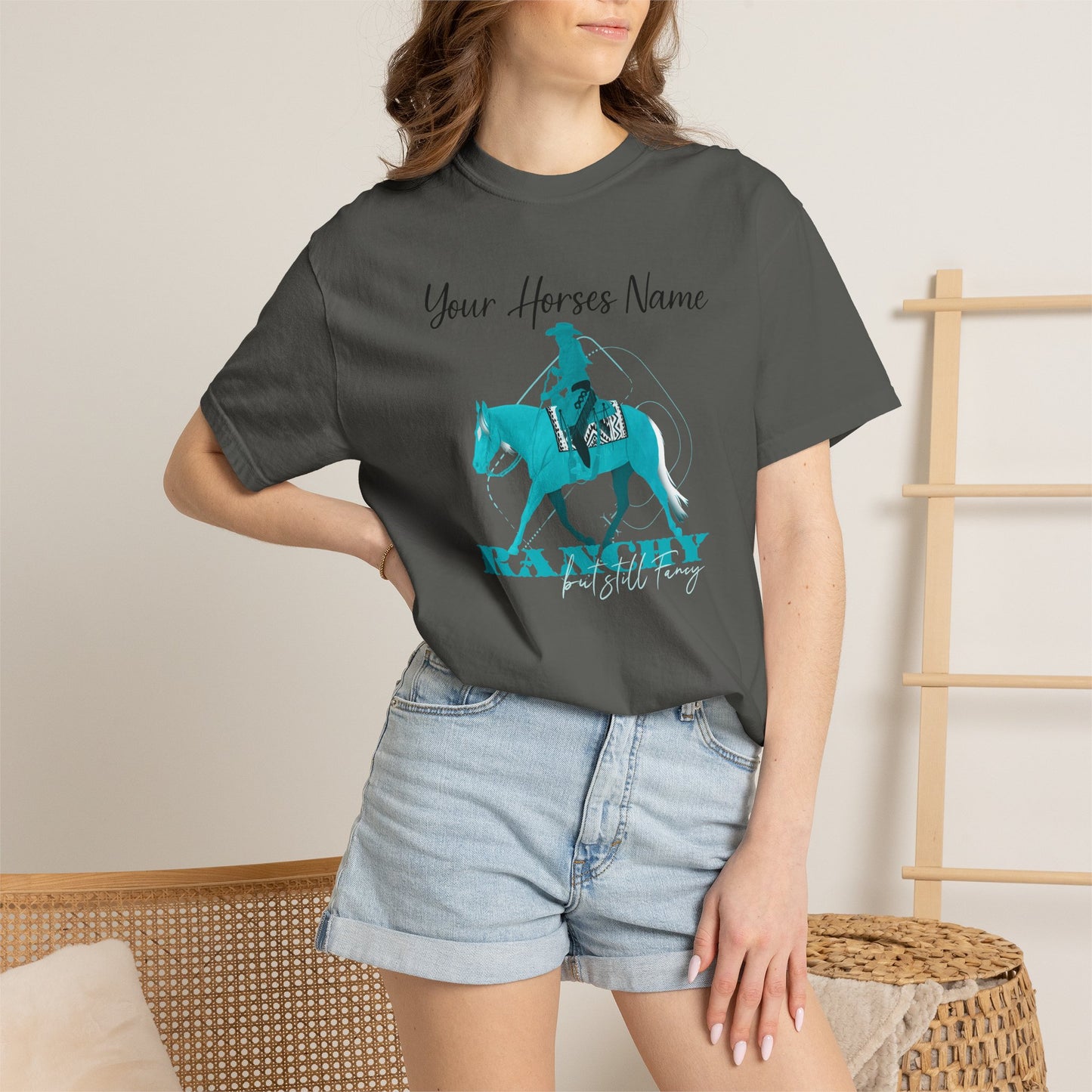 Customizable Ranchy But Fancy Unisex Garment-Dyed T-shirt