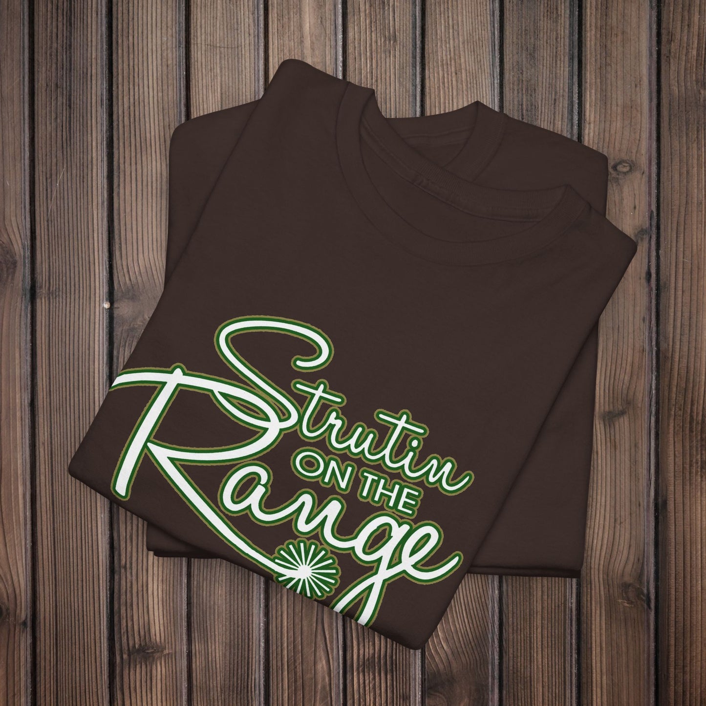 Strutin on The Range Unisex Heavy Cotton Tee