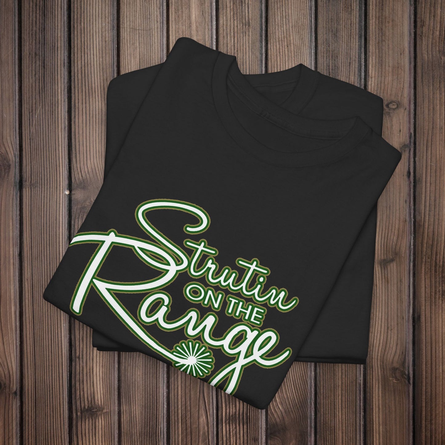 Strutin on The Range Unisex Heavy Cotton Tee