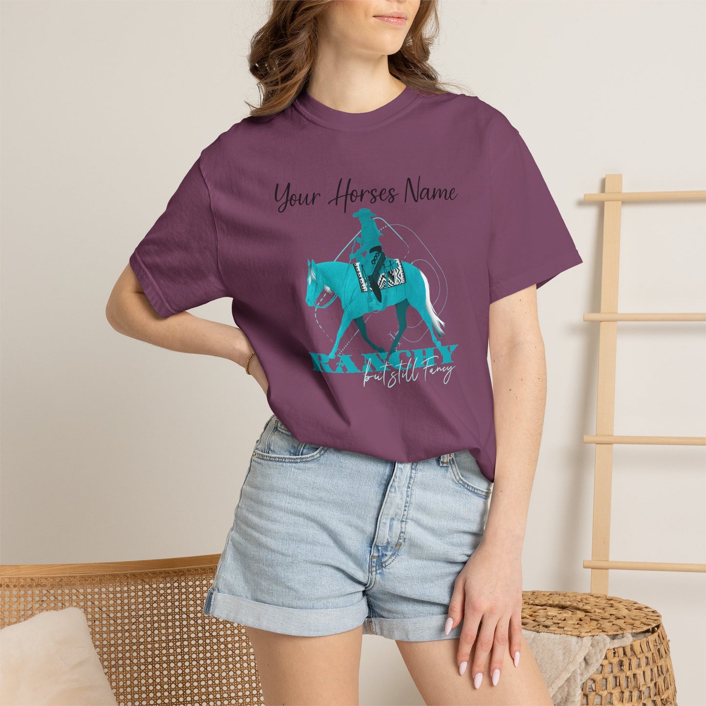 Customizable Ranchy But Fancy Unisex Garment-Dyed T-shirt