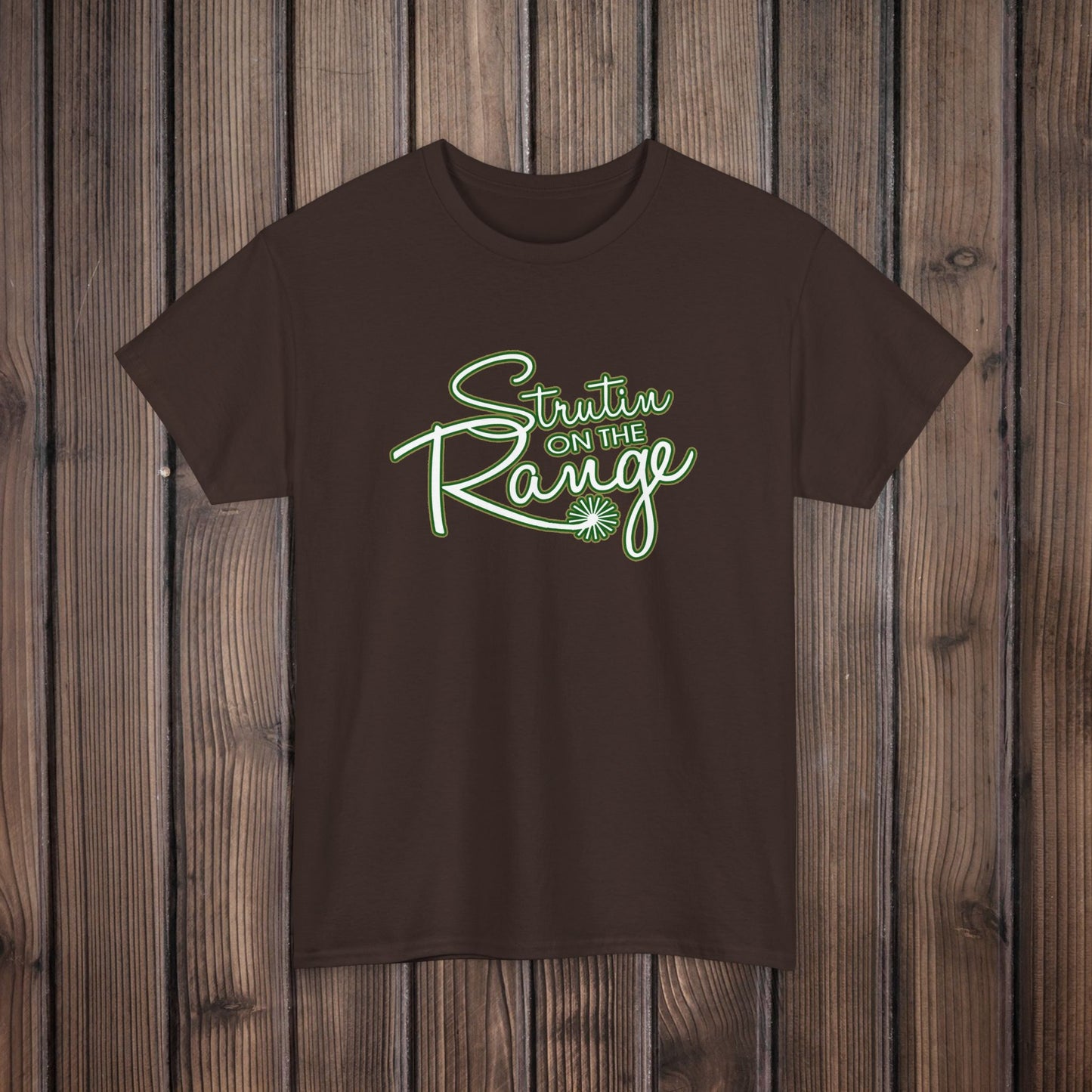 Strutin on The Range Unisex Heavy Cotton Tee
