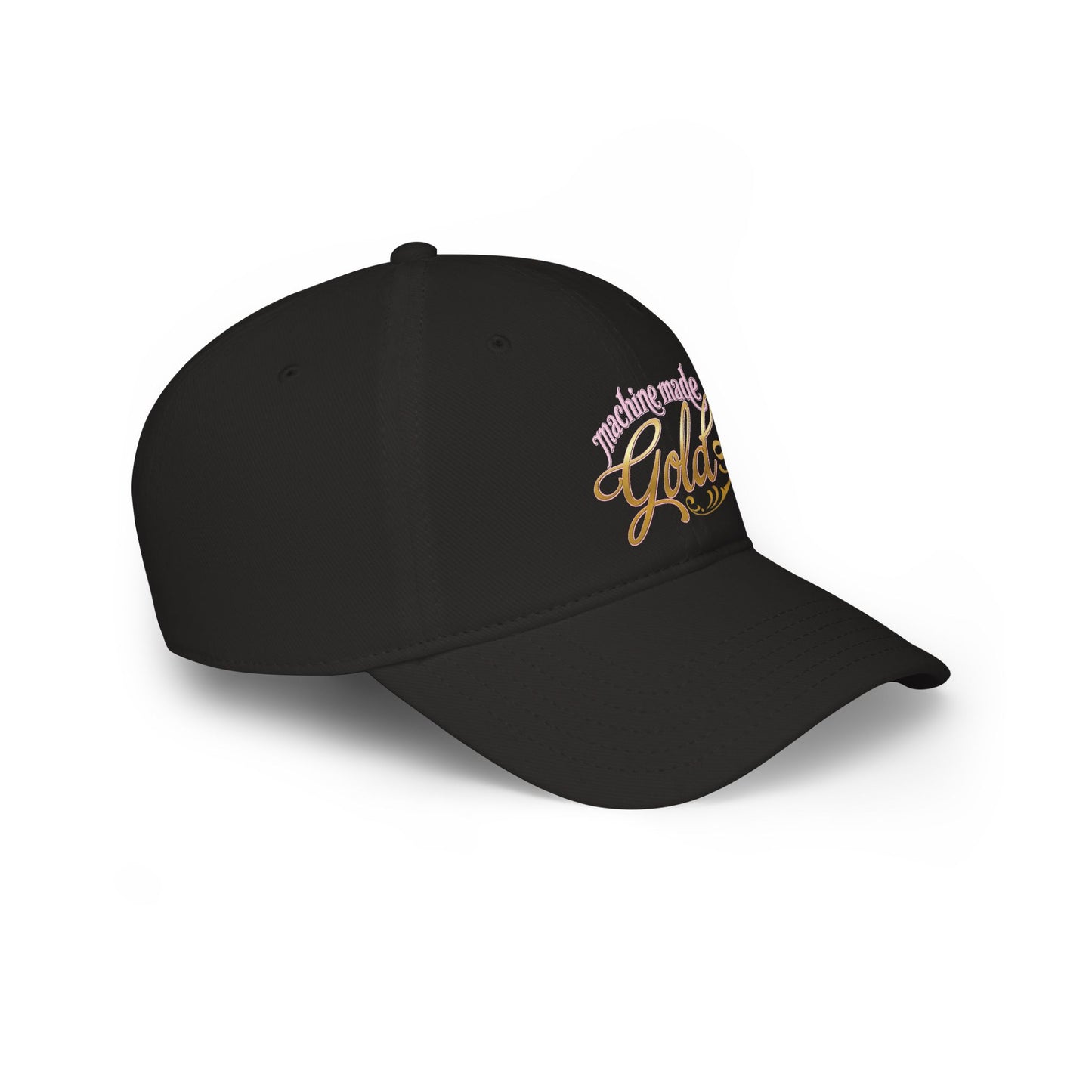 Machine Made Gold Low Profile Baseball Cap