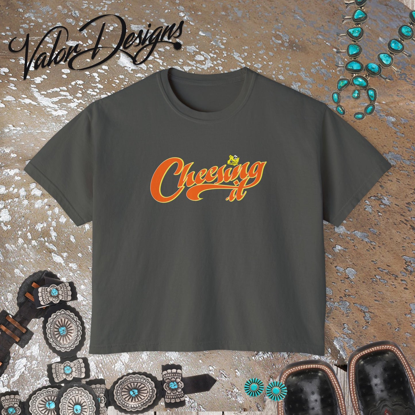 Cheesing It Women's Boxy Tee