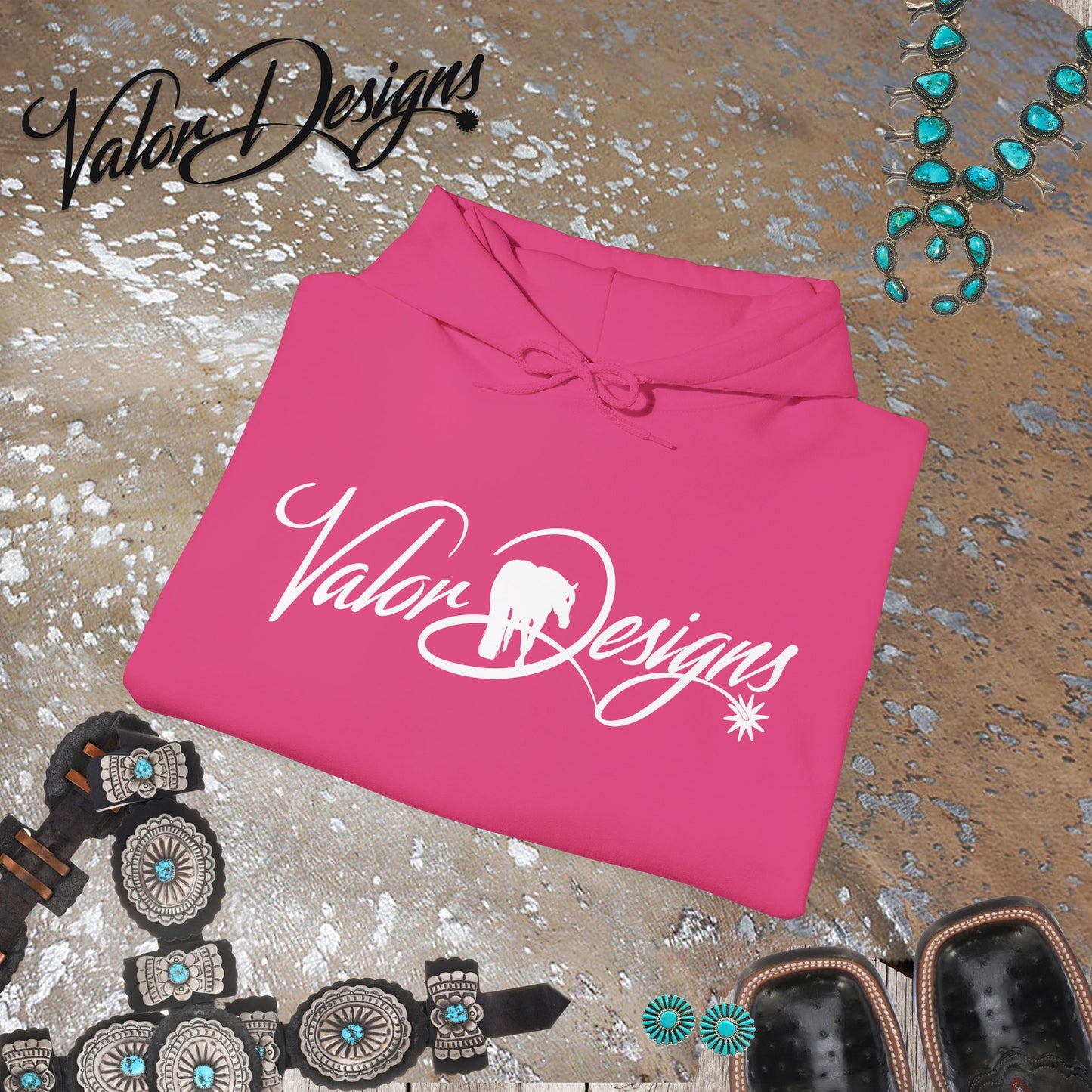 Valor Designs Logo Unisex Heavy Blend™ Hooded Sweatshirt