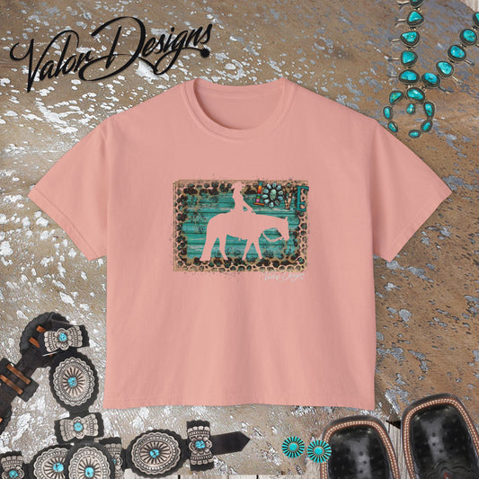 Love Western Pleasure Horses Women's Boxy Tee