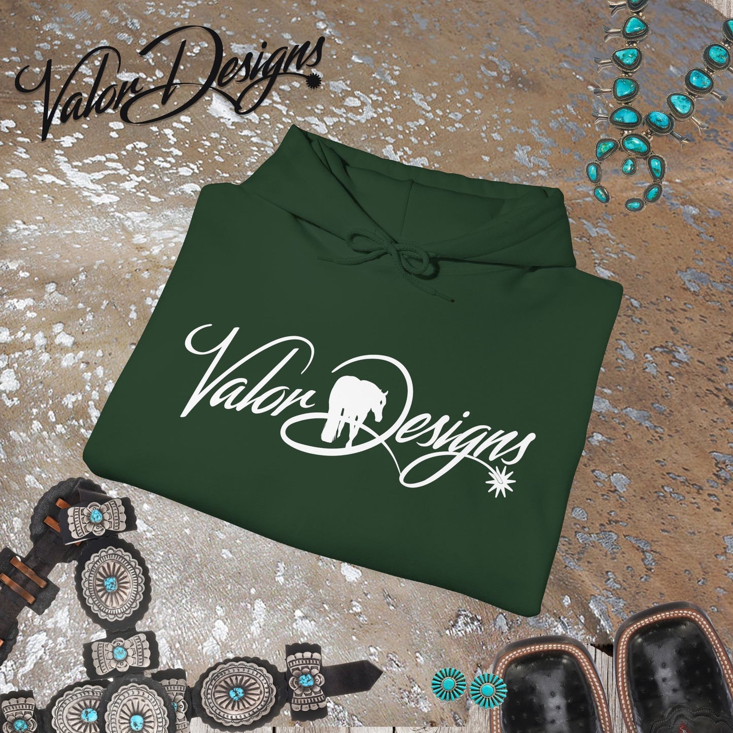 Valor Designs Logo Unisex Heavy Blend™ Hooded Sweatshirt