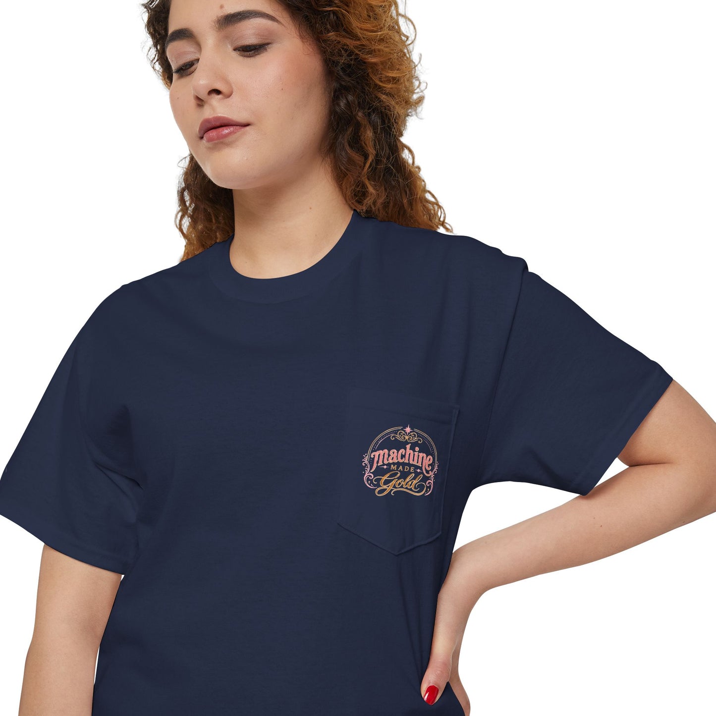 Machine Made Gold Pocket Tee