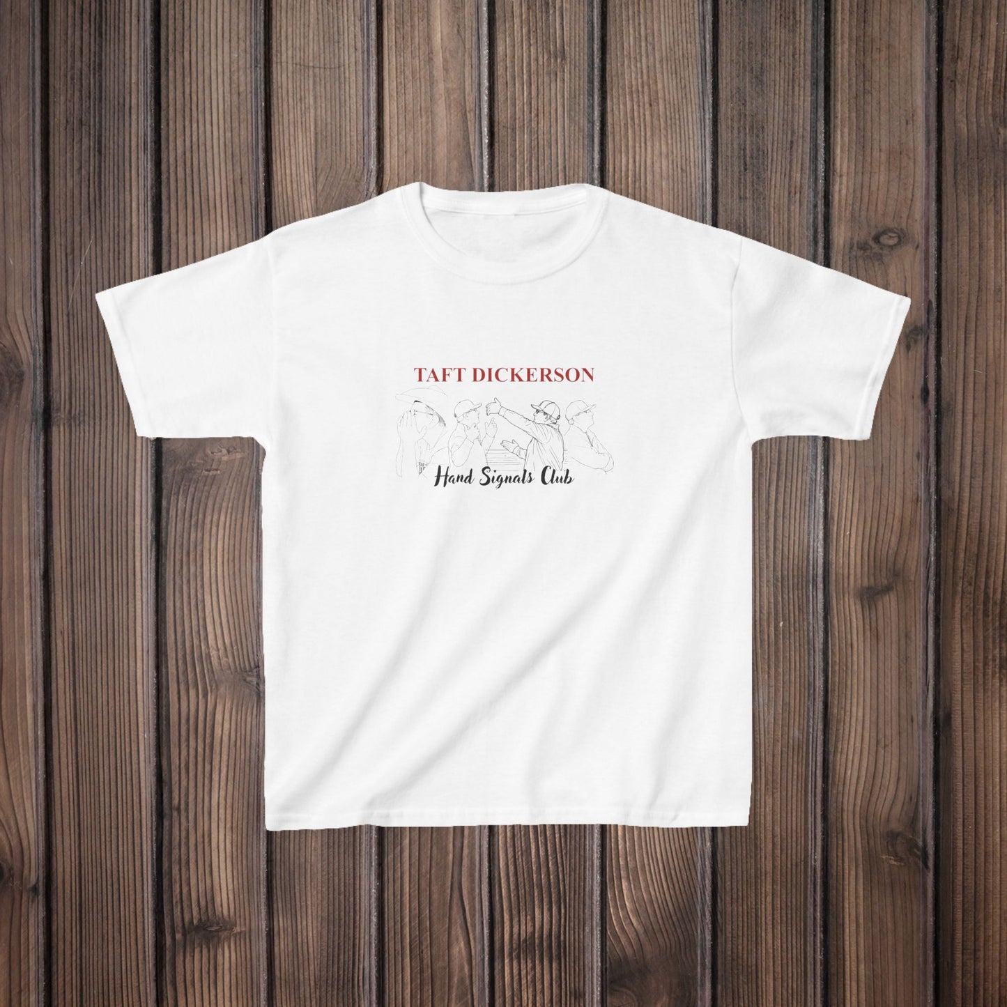 Kids Taft Dickerson Hand Signal Club Tee