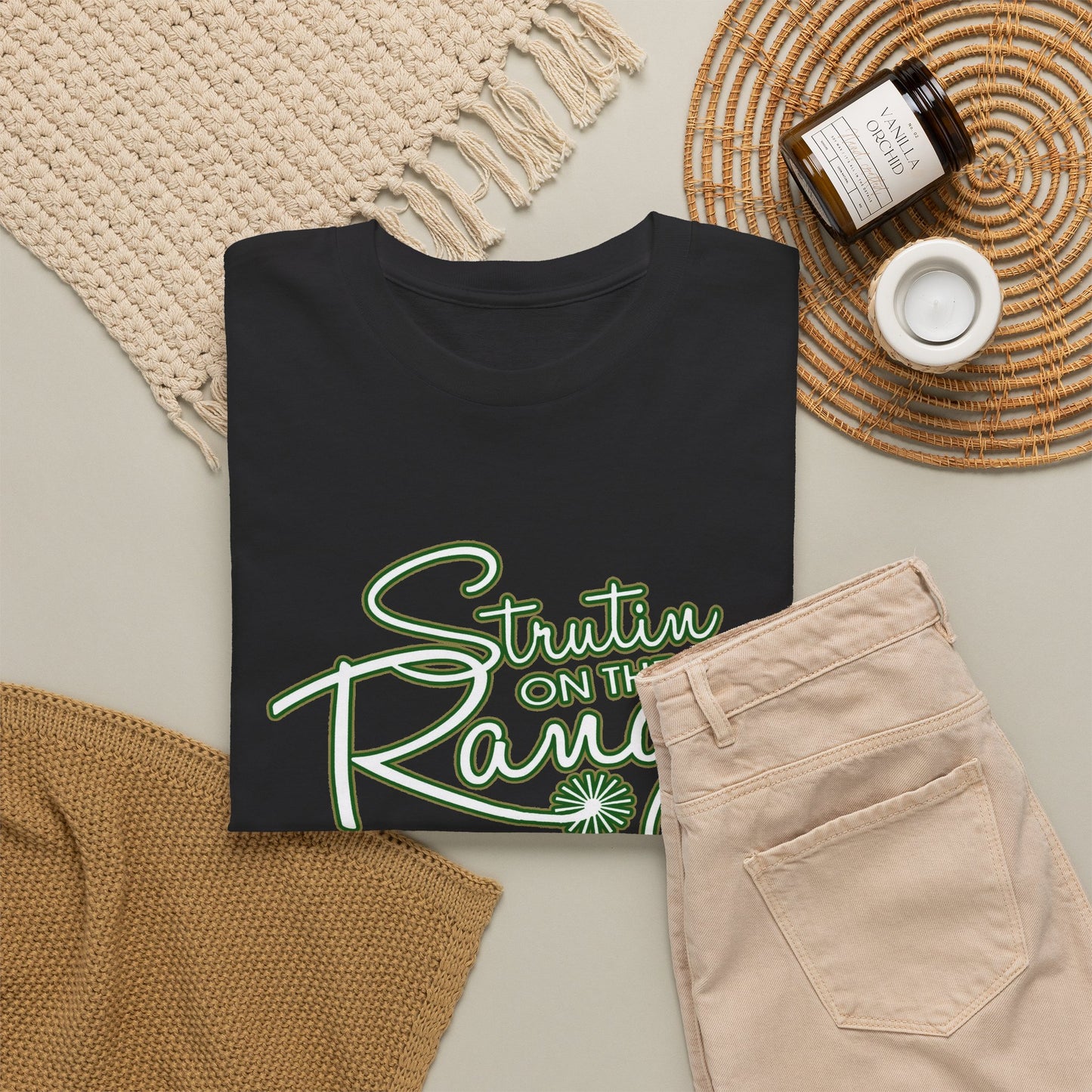 Strutin on The Range Unisex Heavy Cotton Tee