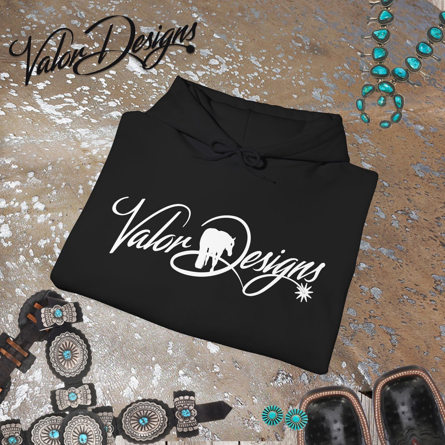 Valor Designs Logo Unisex Heavy Blend™ Hooded Sweatshirt
