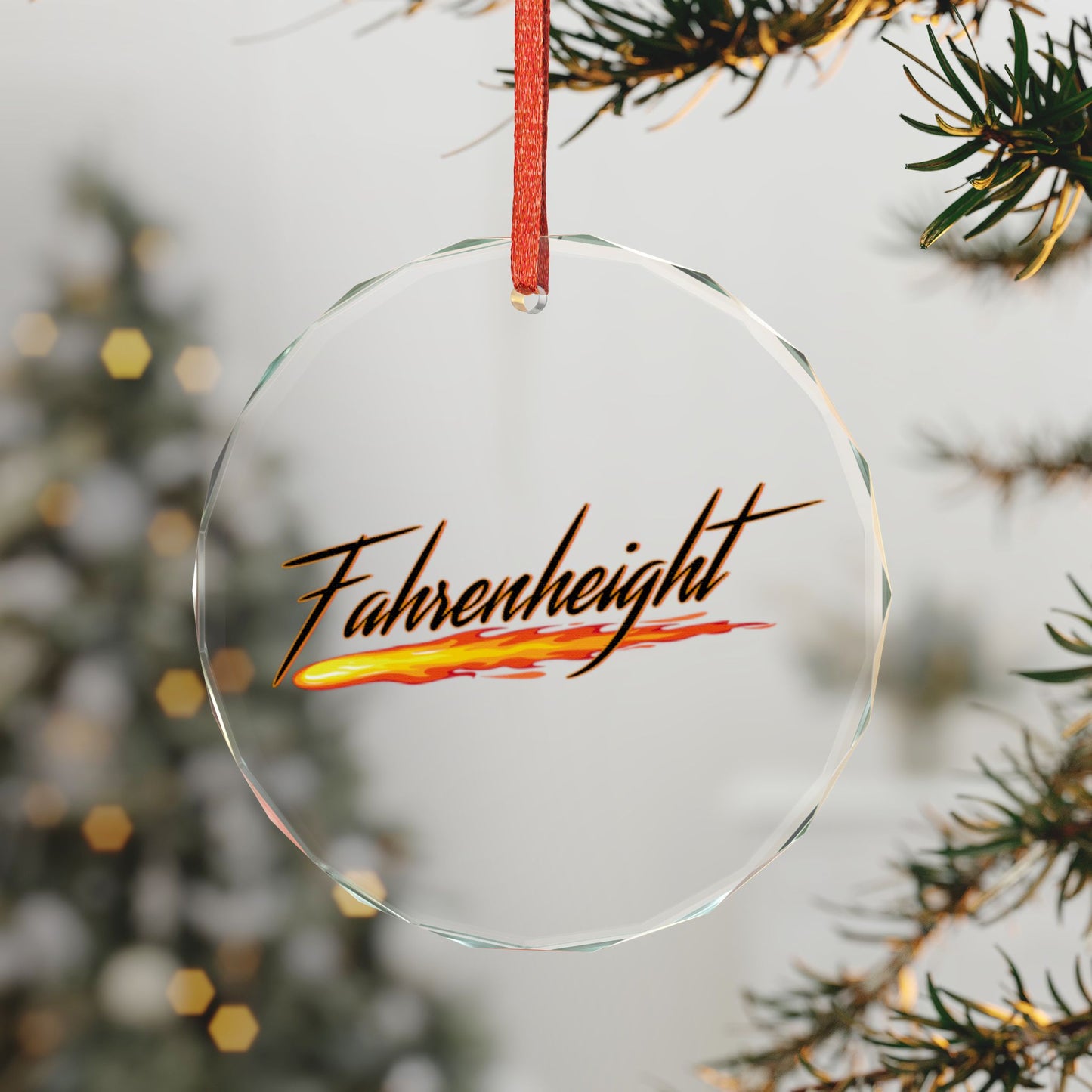 Fahrenheight Glass Ornament