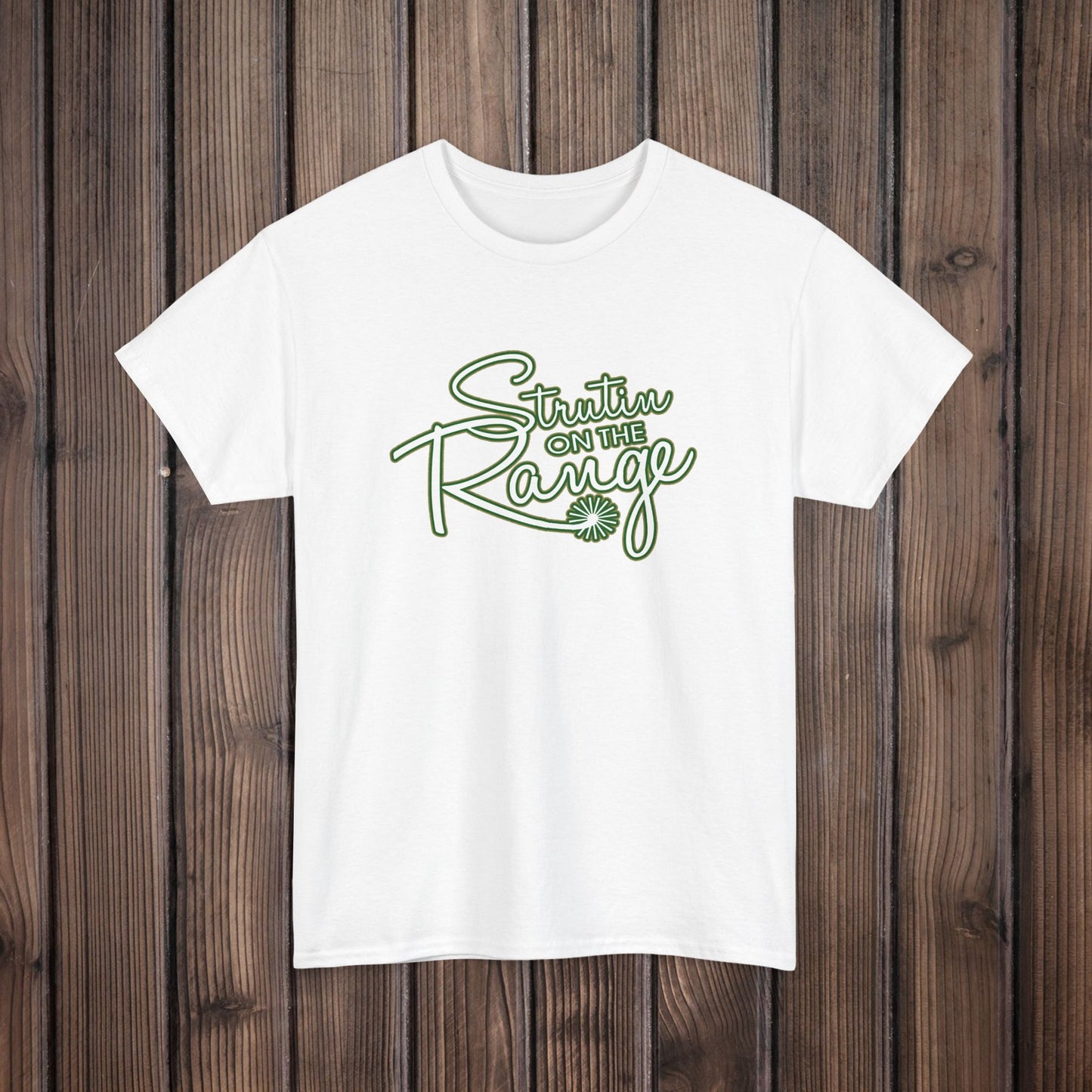 Strutin on The Range Unisex Heavy Cotton Tee