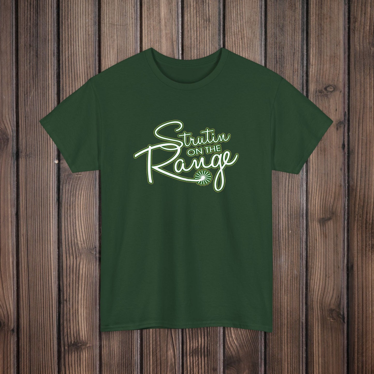 Strutin on The Range Unisex Heavy Cotton Tee