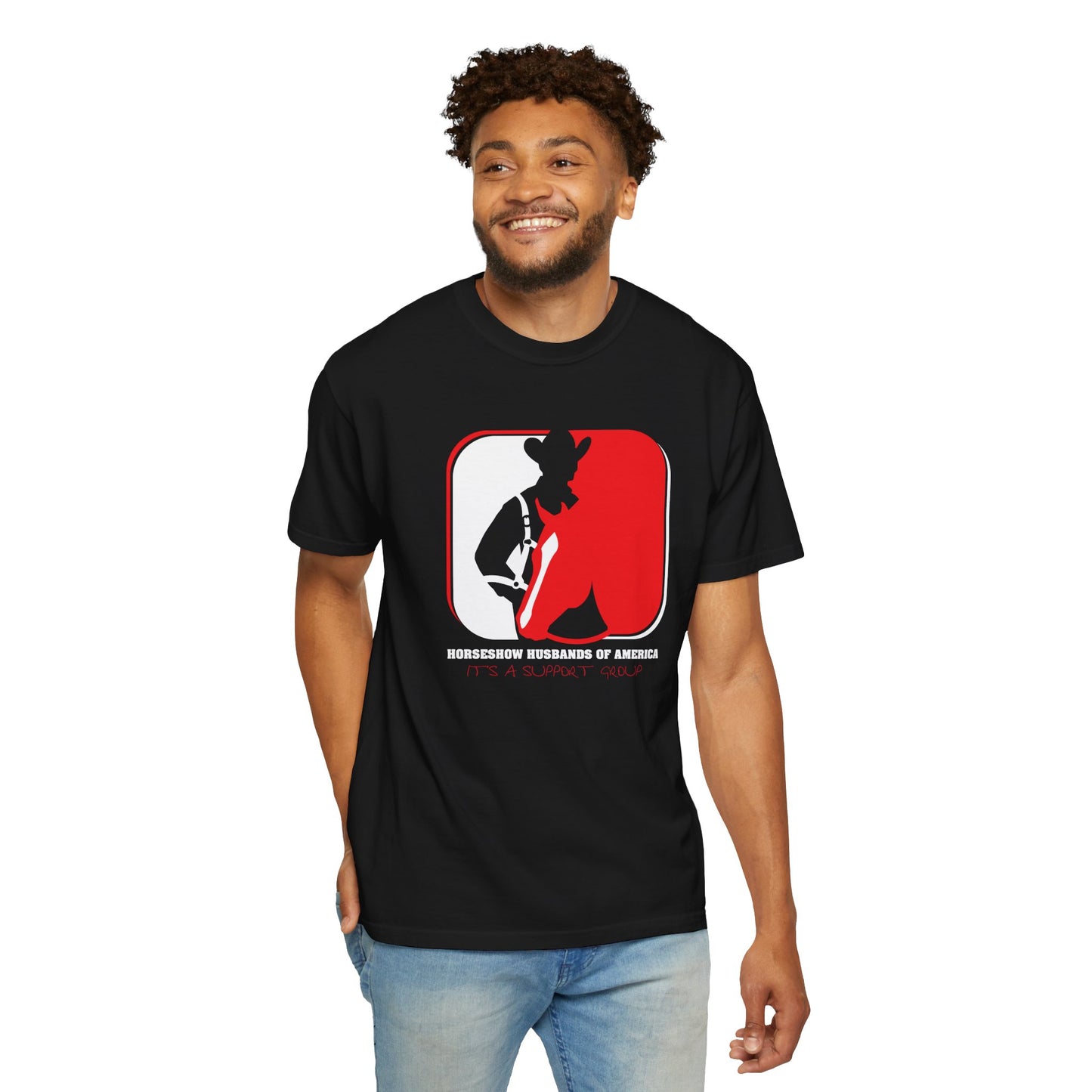 Horse Show Husbands Unisex Garment-Dyed T-shirt