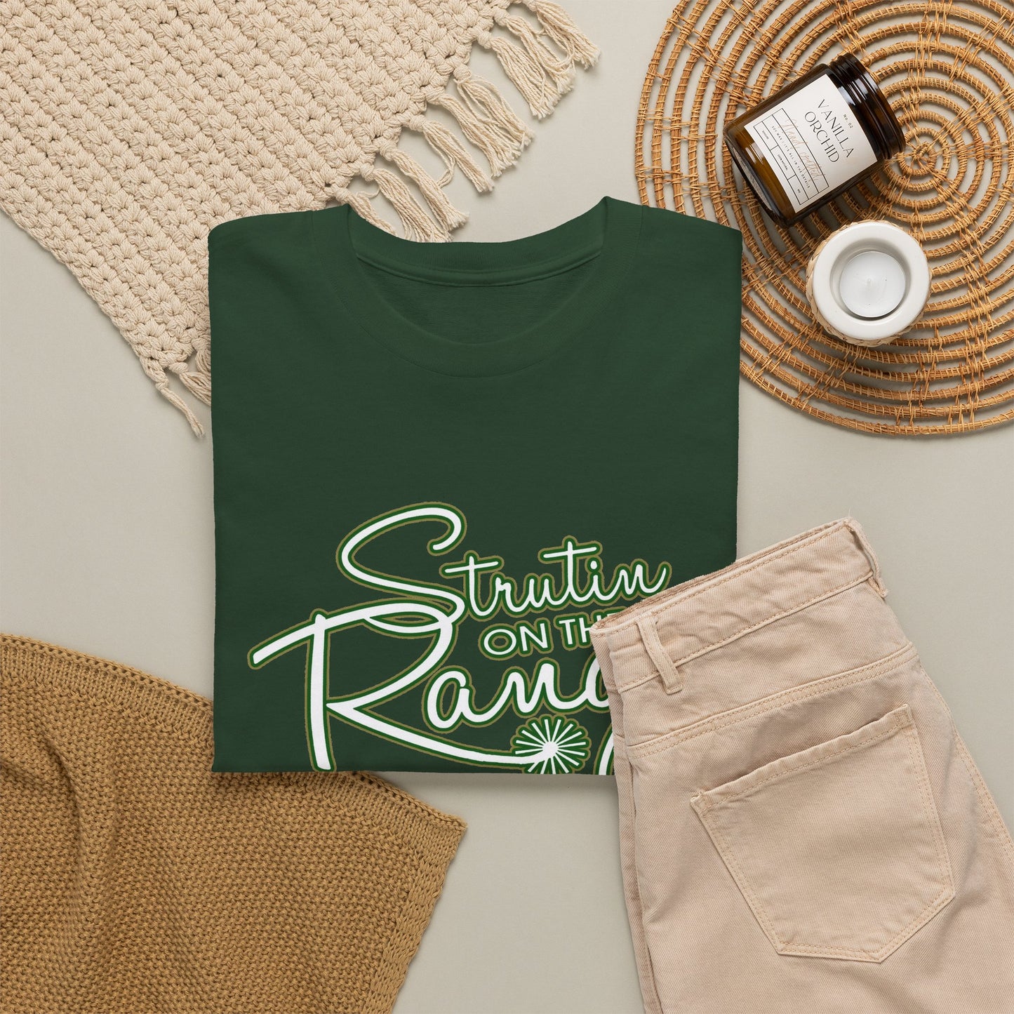 Strutin on The Range Unisex Heavy Cotton Tee