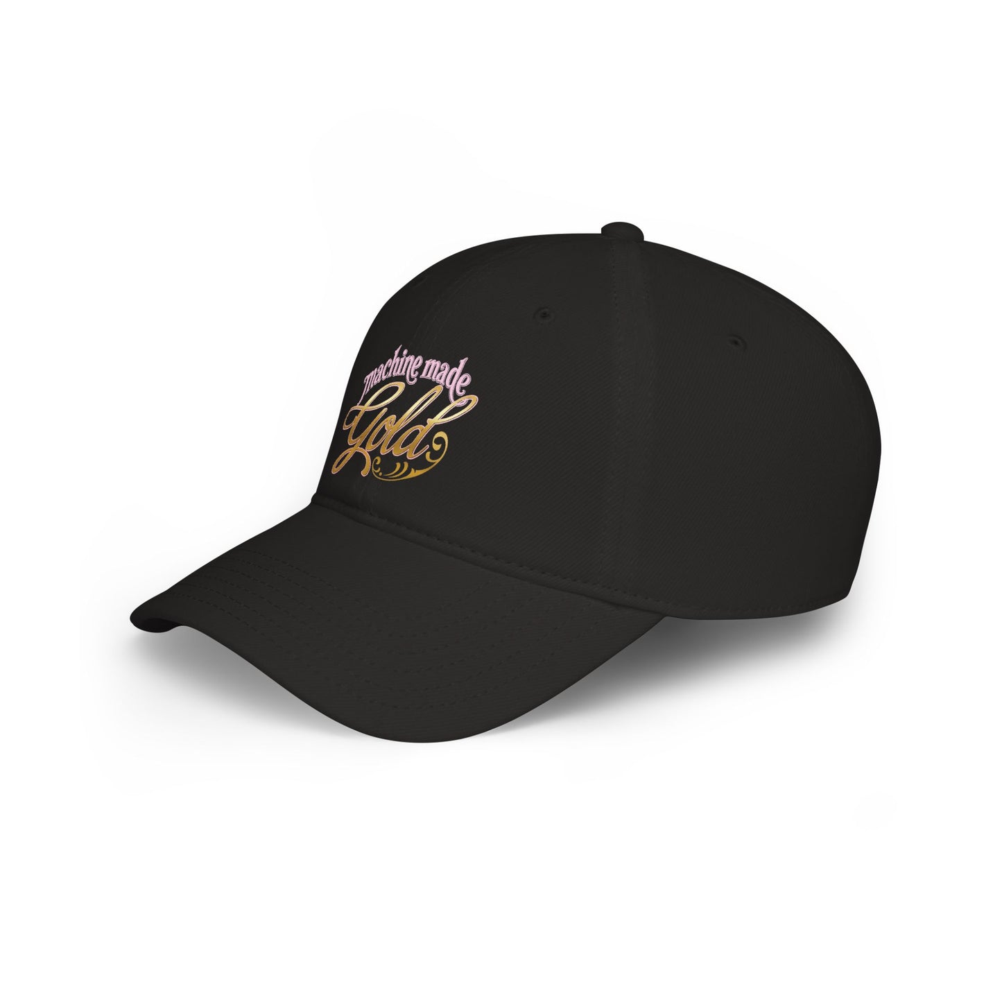 Machine Made Gold Low Profile Baseball Cap