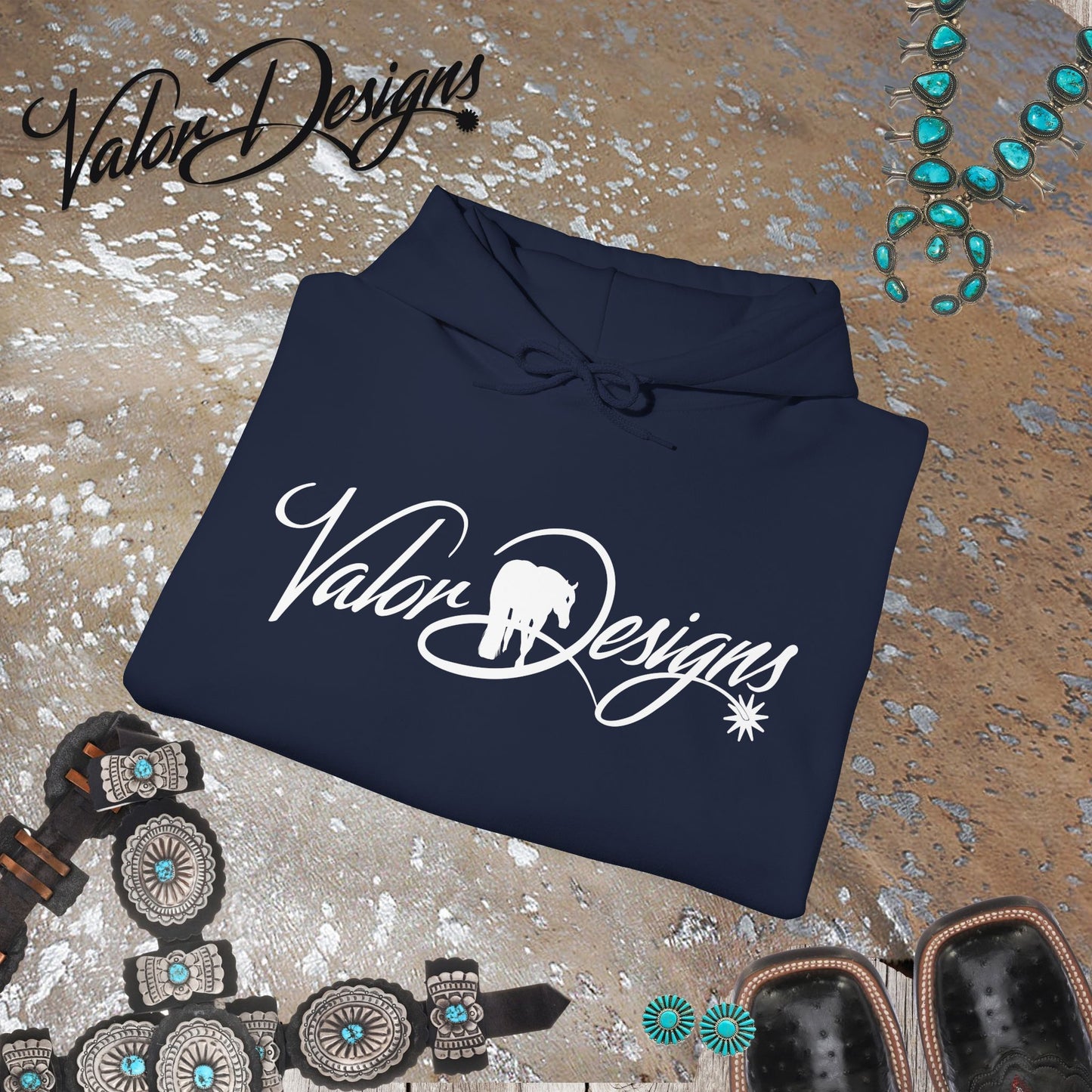 Valor Designs Logo Unisex Heavy Blend™ Hooded Sweatshirt