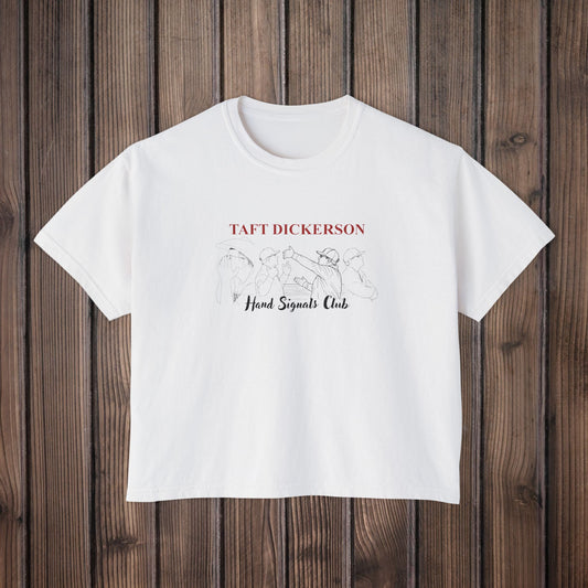 Taft Dickerson Hand Signal Club Women's Boxy Tee