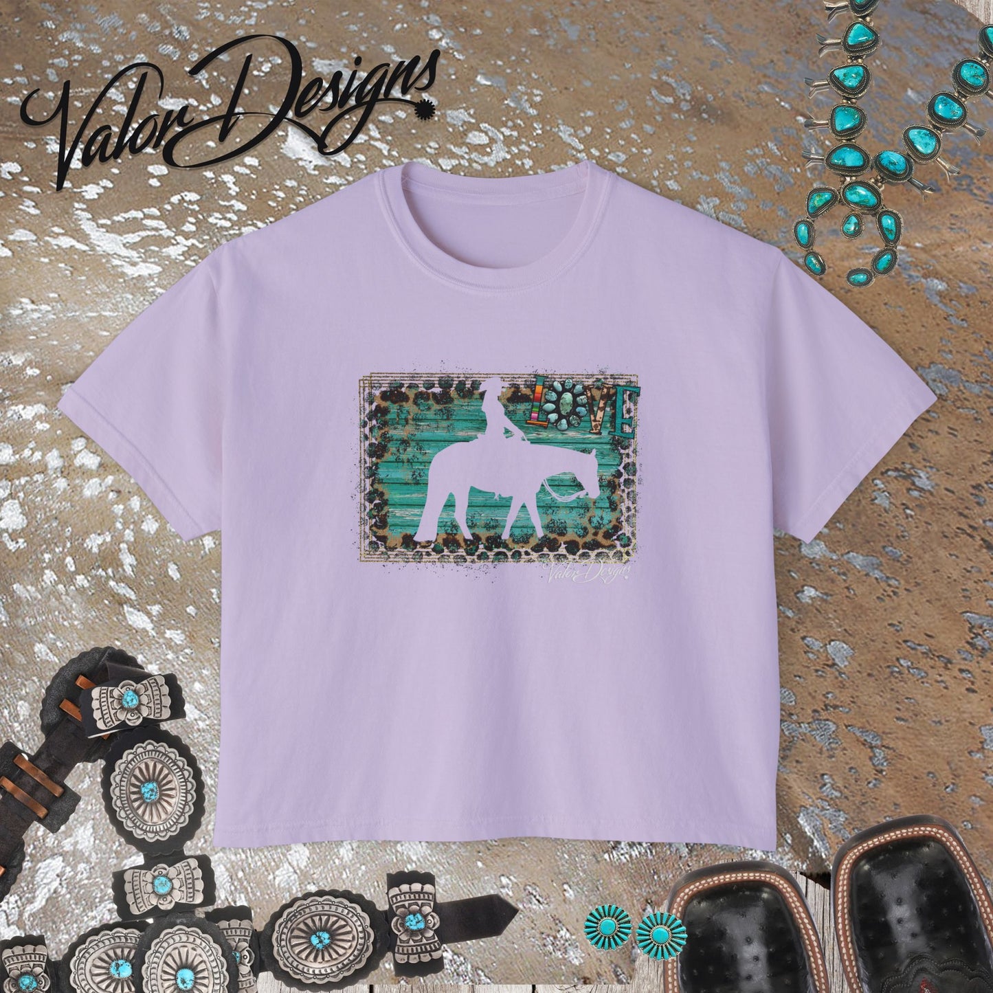 Love Western Pleasure Horses Women's Boxy Tee