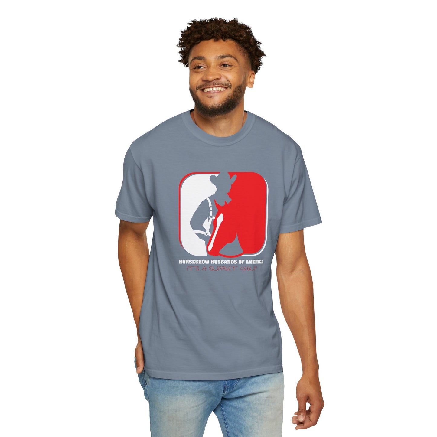 Horse Show Husbands Unisex Garment-Dyed T-shirt