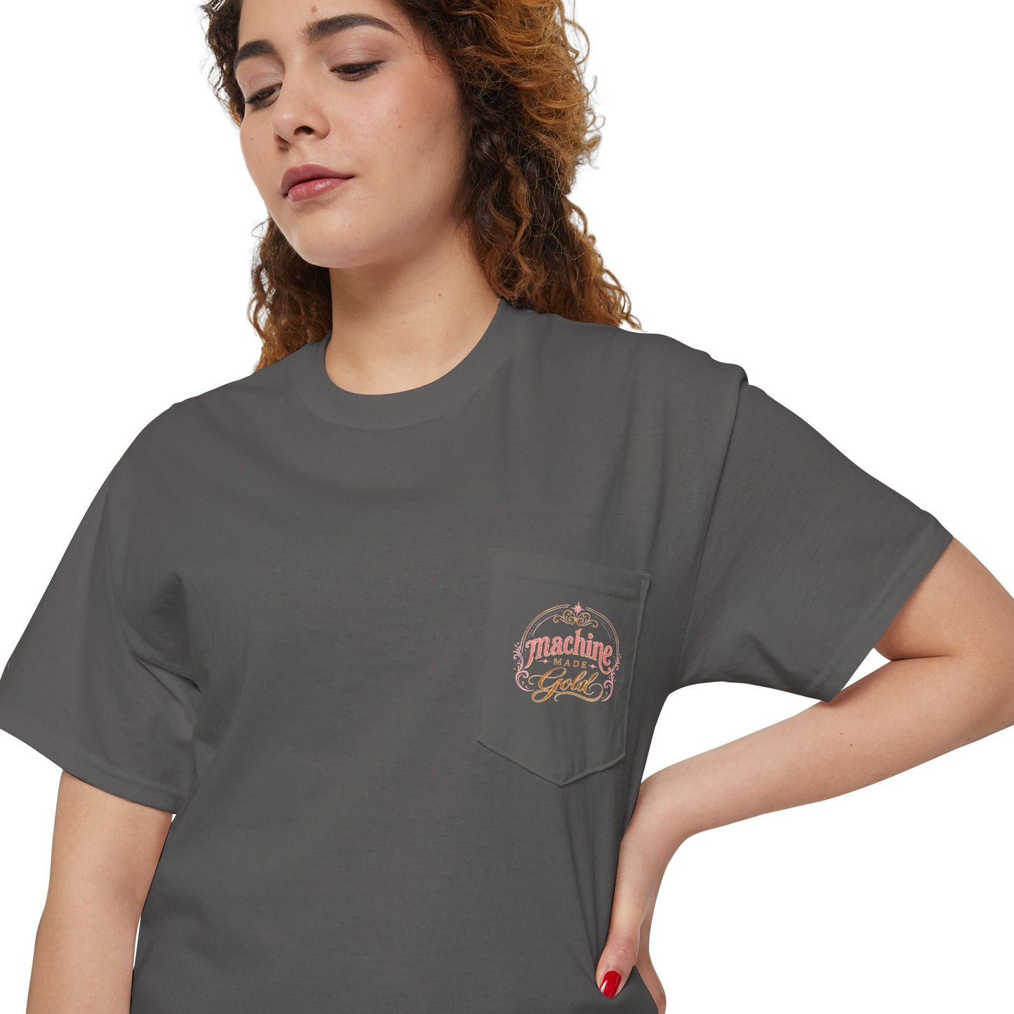 Machine Made Gold Pocket Tee