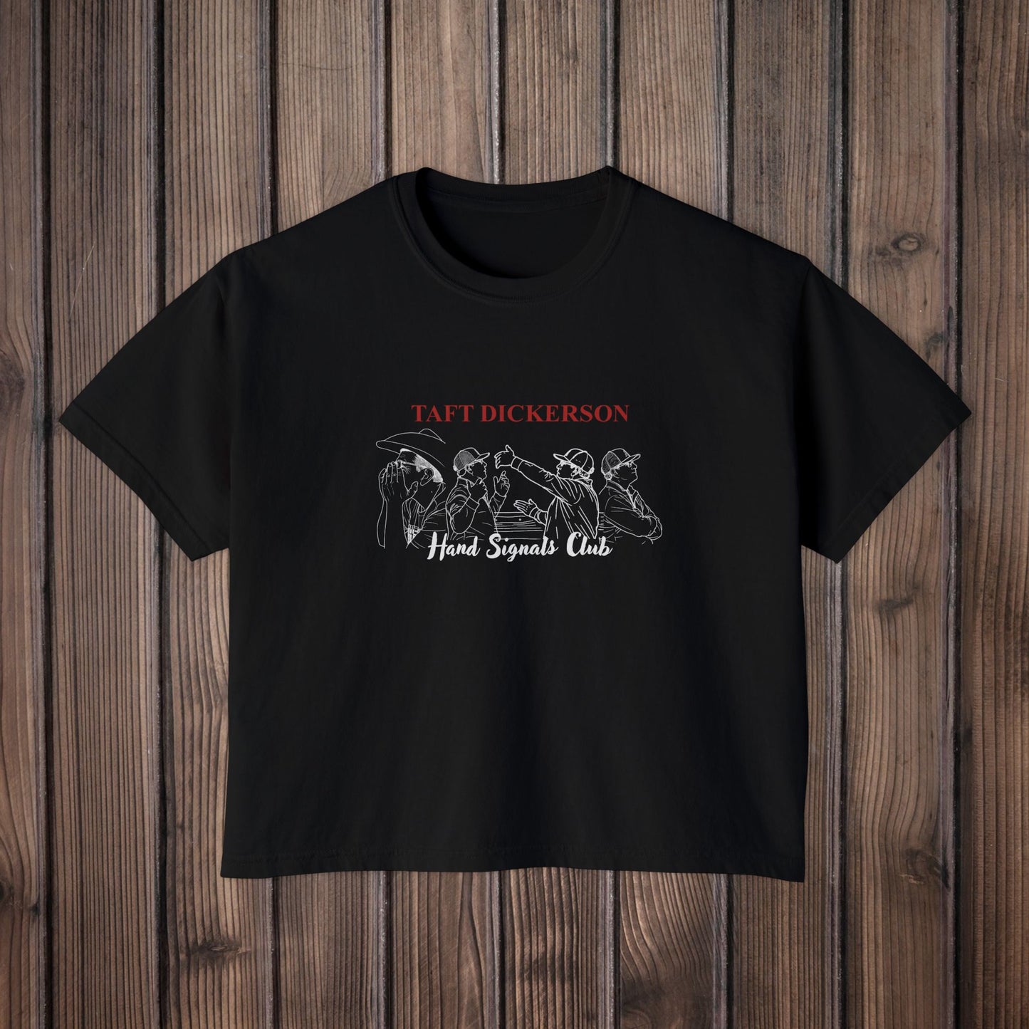 Taft Dickerson Hand Signal Club Women's Boxy Tee