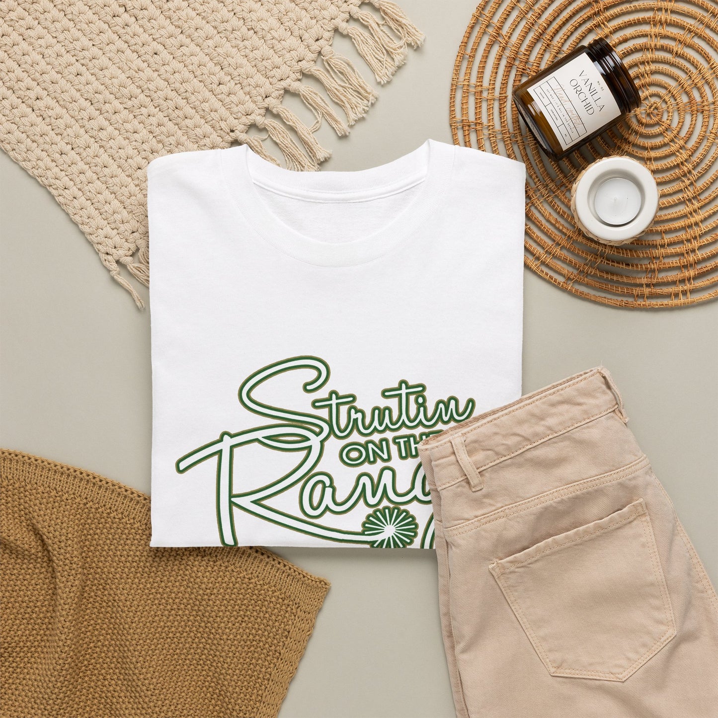Strutin on The Range Unisex Heavy Cotton Tee