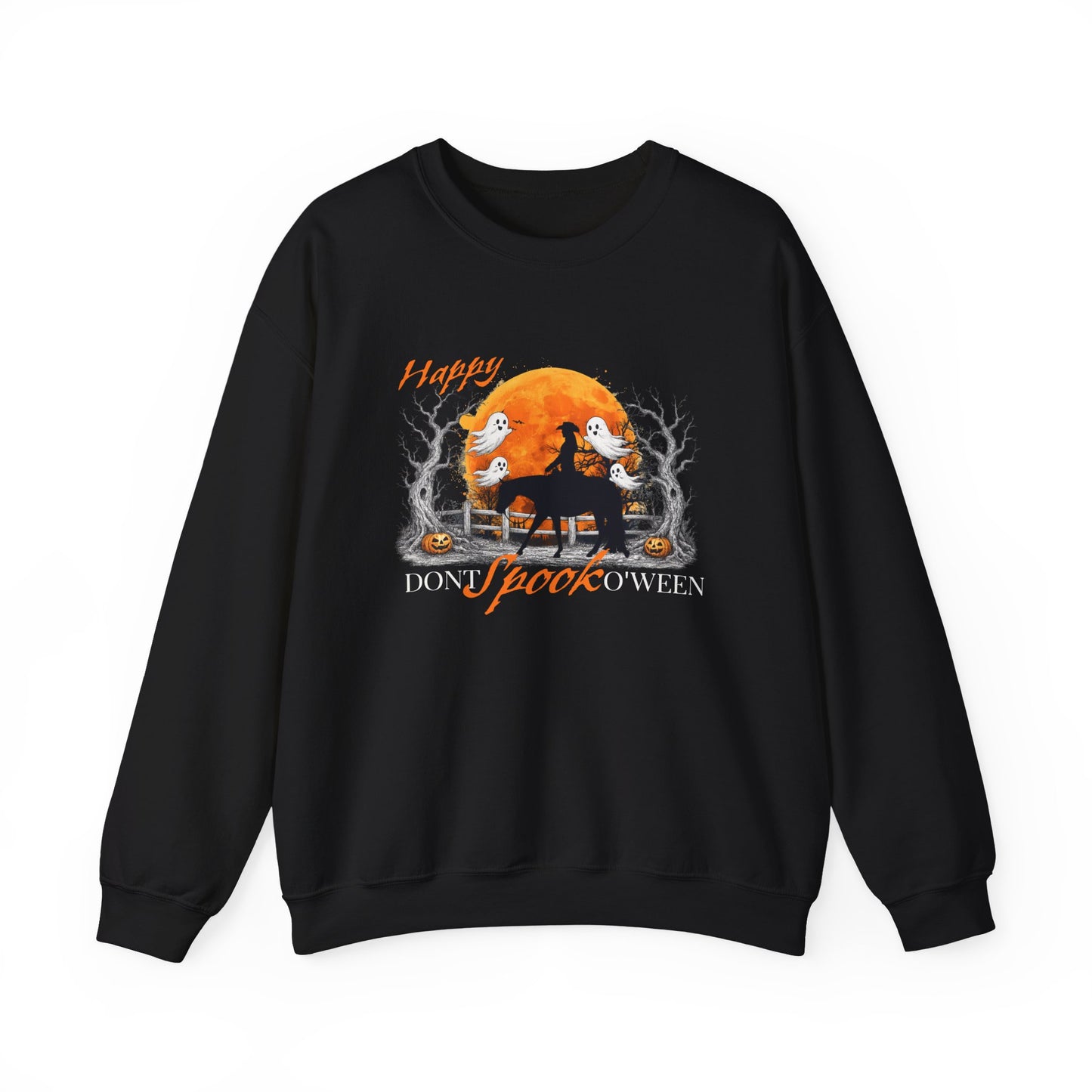 Happy Don't Spook O'ween Halloween Crewneck Sweatshirt