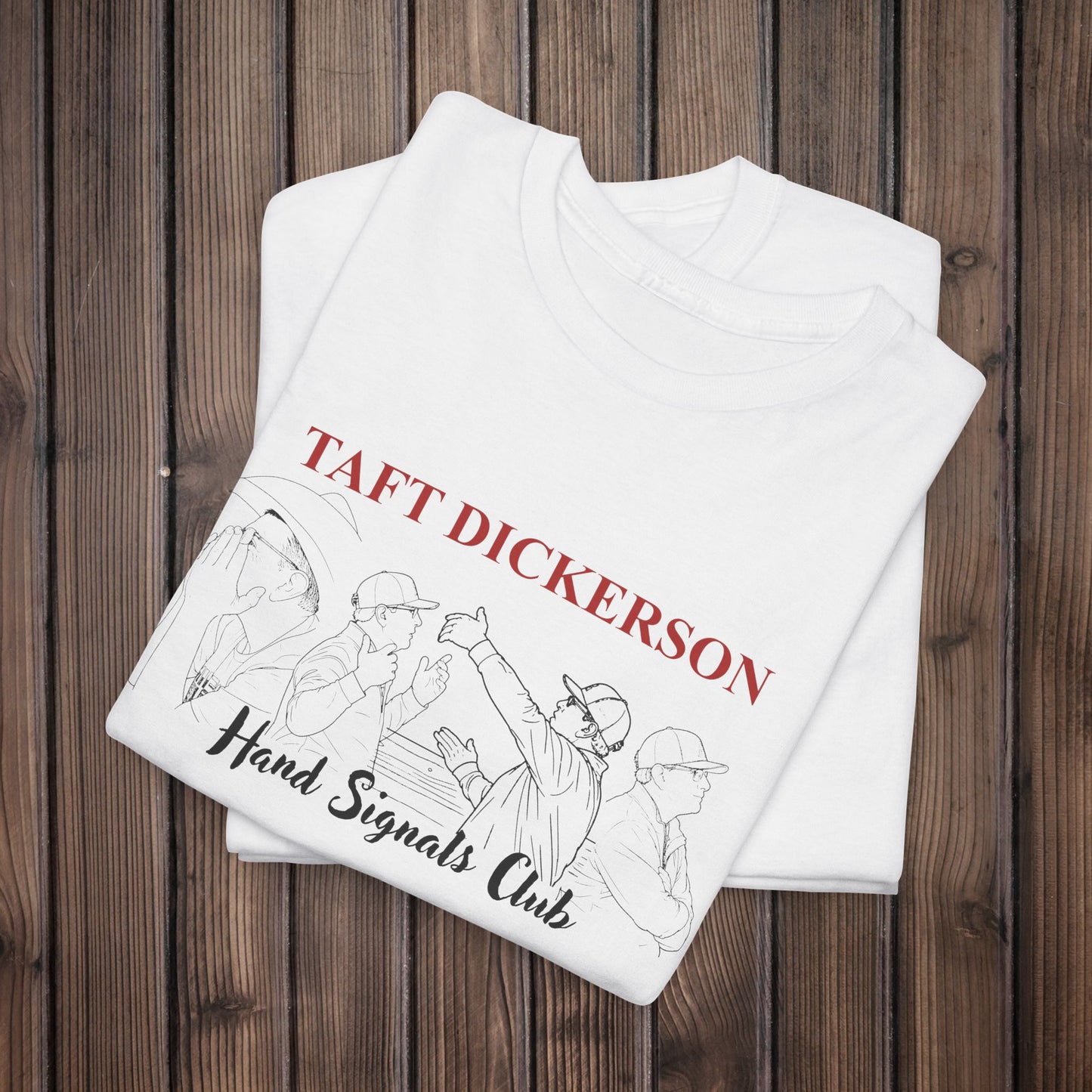 Taft Dickerson Hand Signal Club Unisex Heavy Cotton Tee (Inclusive Sizing)