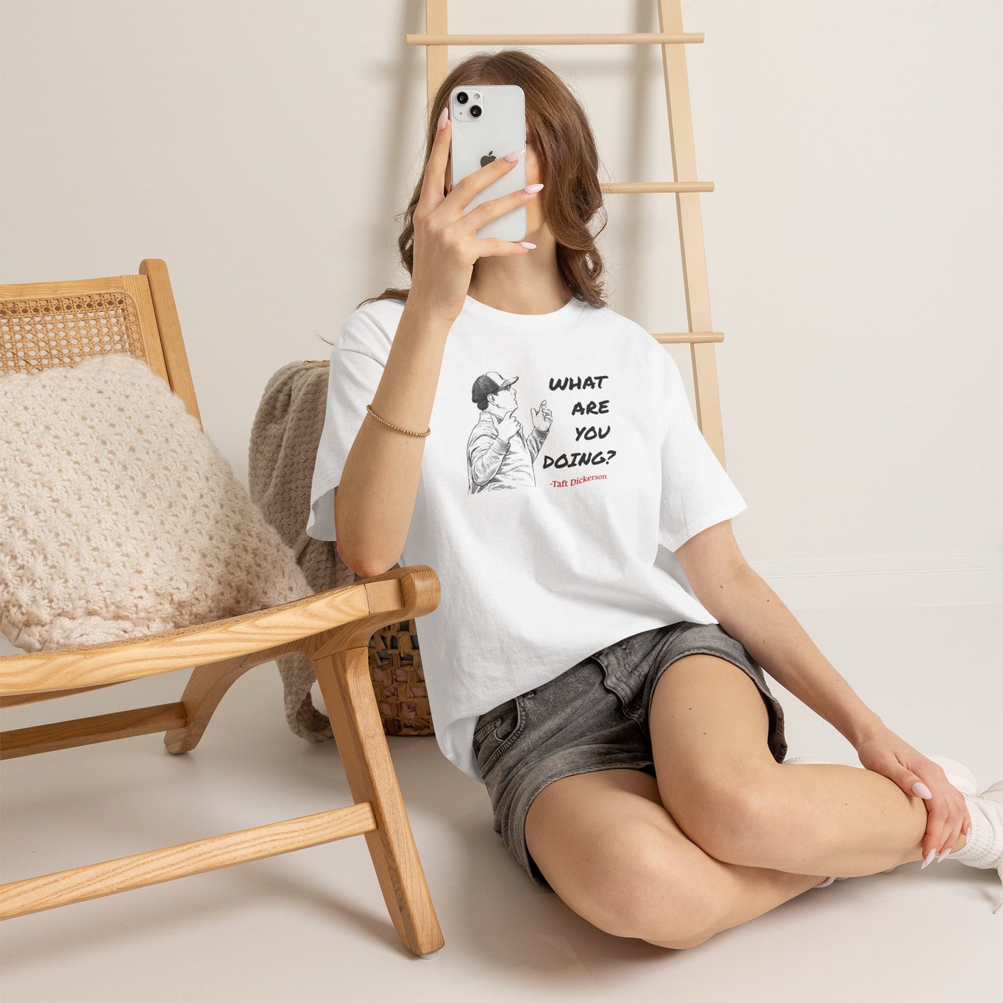 Taft Dickerson What Are You Doing Unisex Heavy Cotton Tee