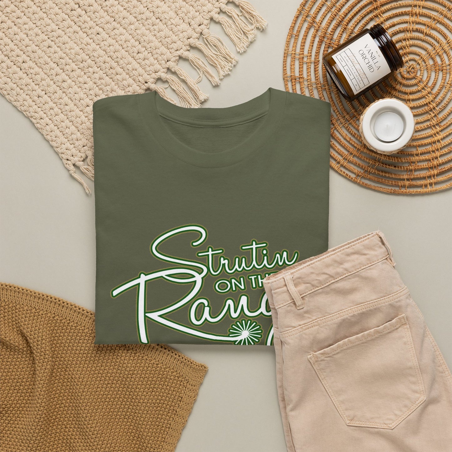 Strutin on The Range Unisex Heavy Cotton Tee
