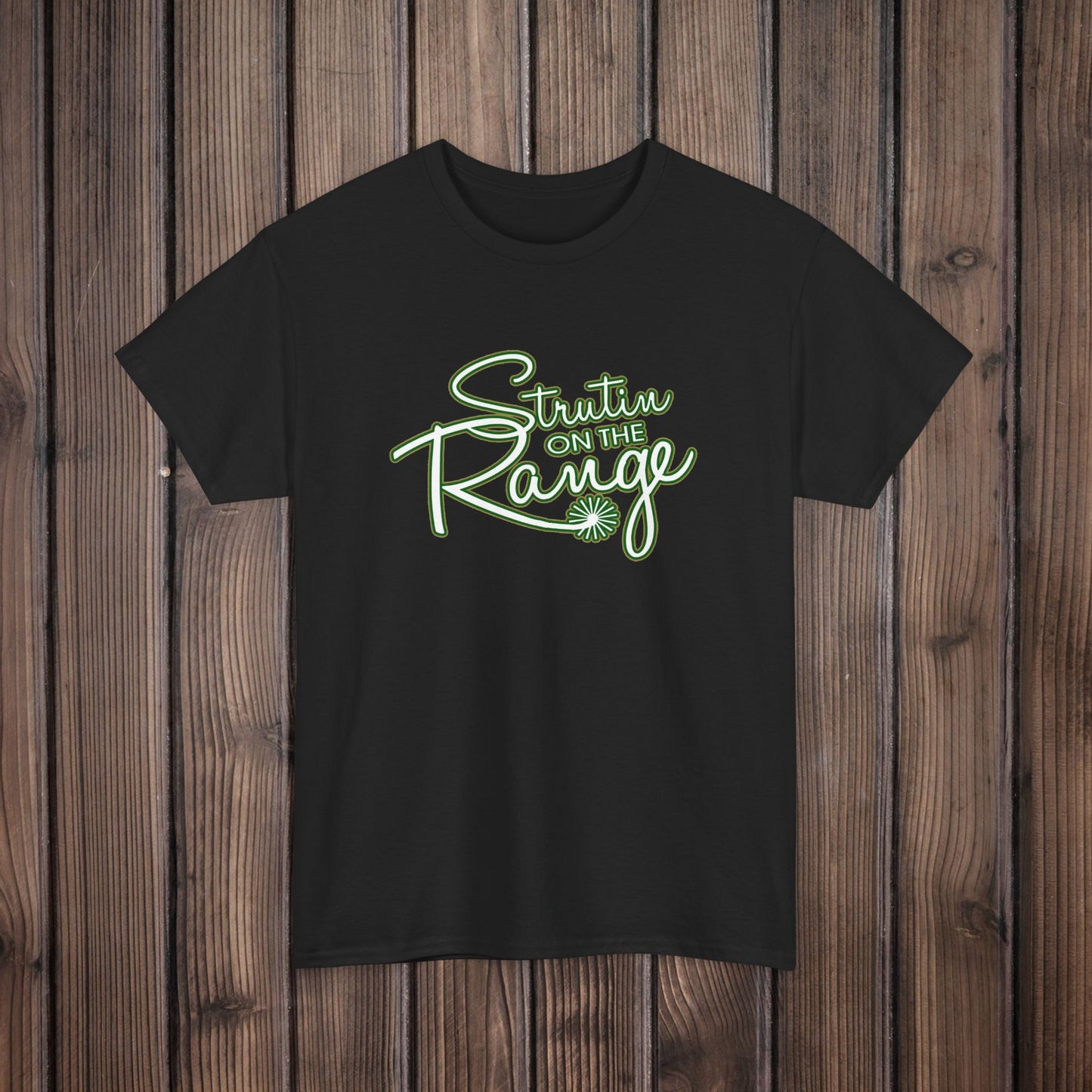 Strutin on The Range Unisex Heavy Cotton Tee
