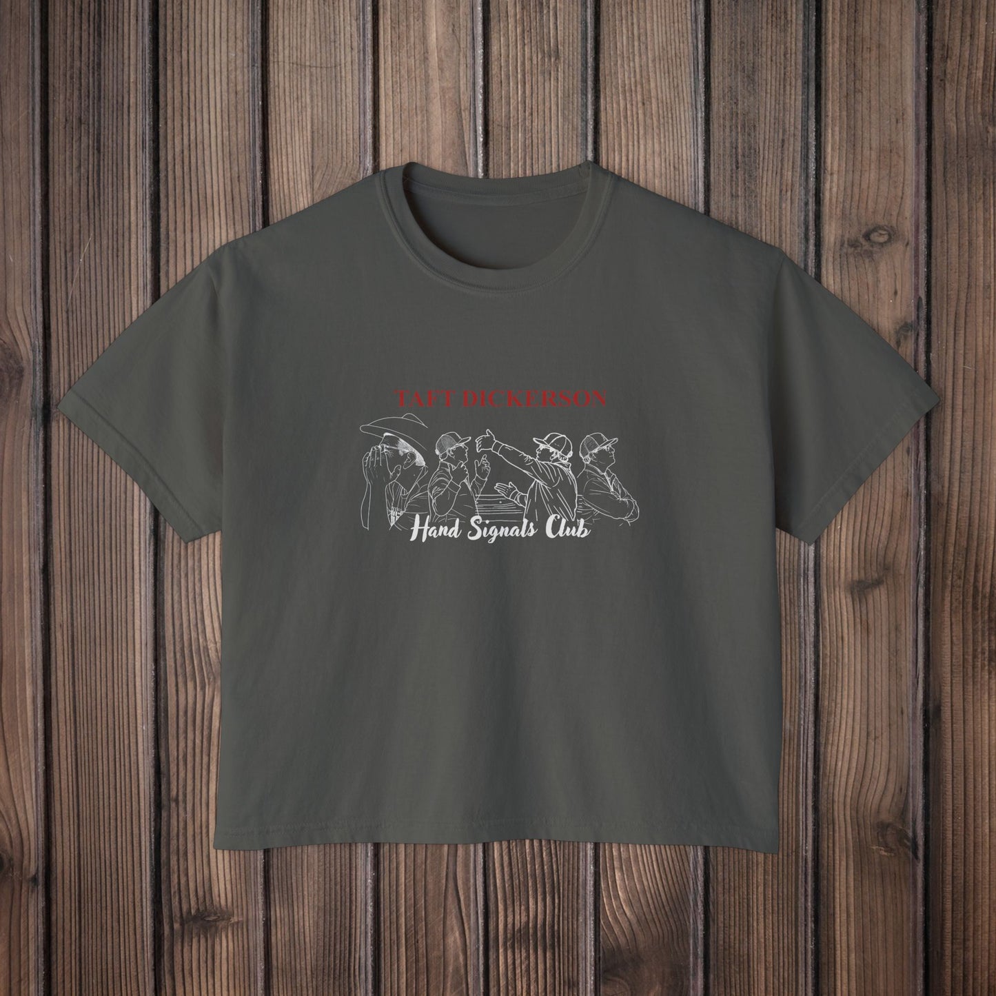 Taft Dickerson Hand Signal Club Women's Boxy Tee