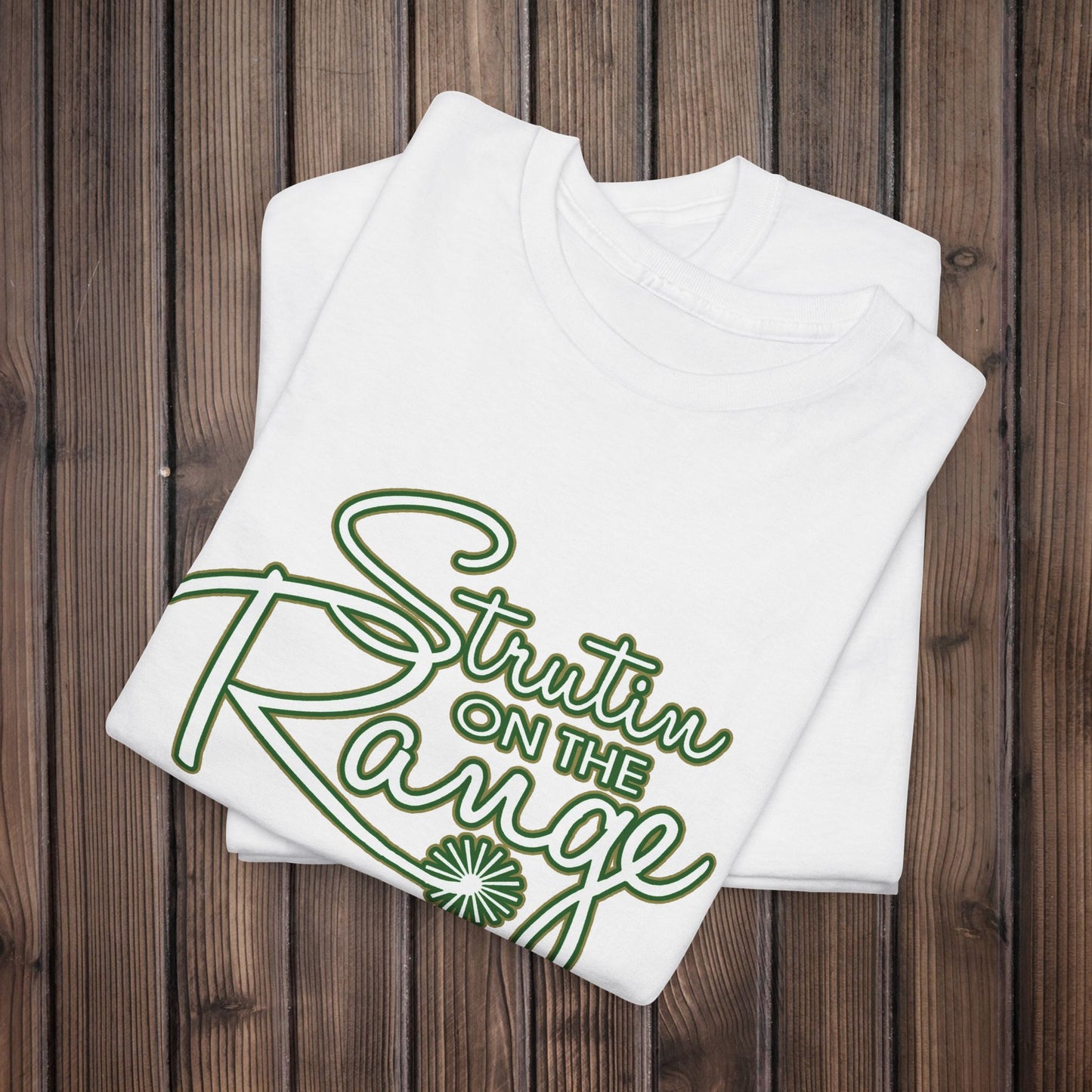 Strutin on The Range Unisex Heavy Cotton Tee