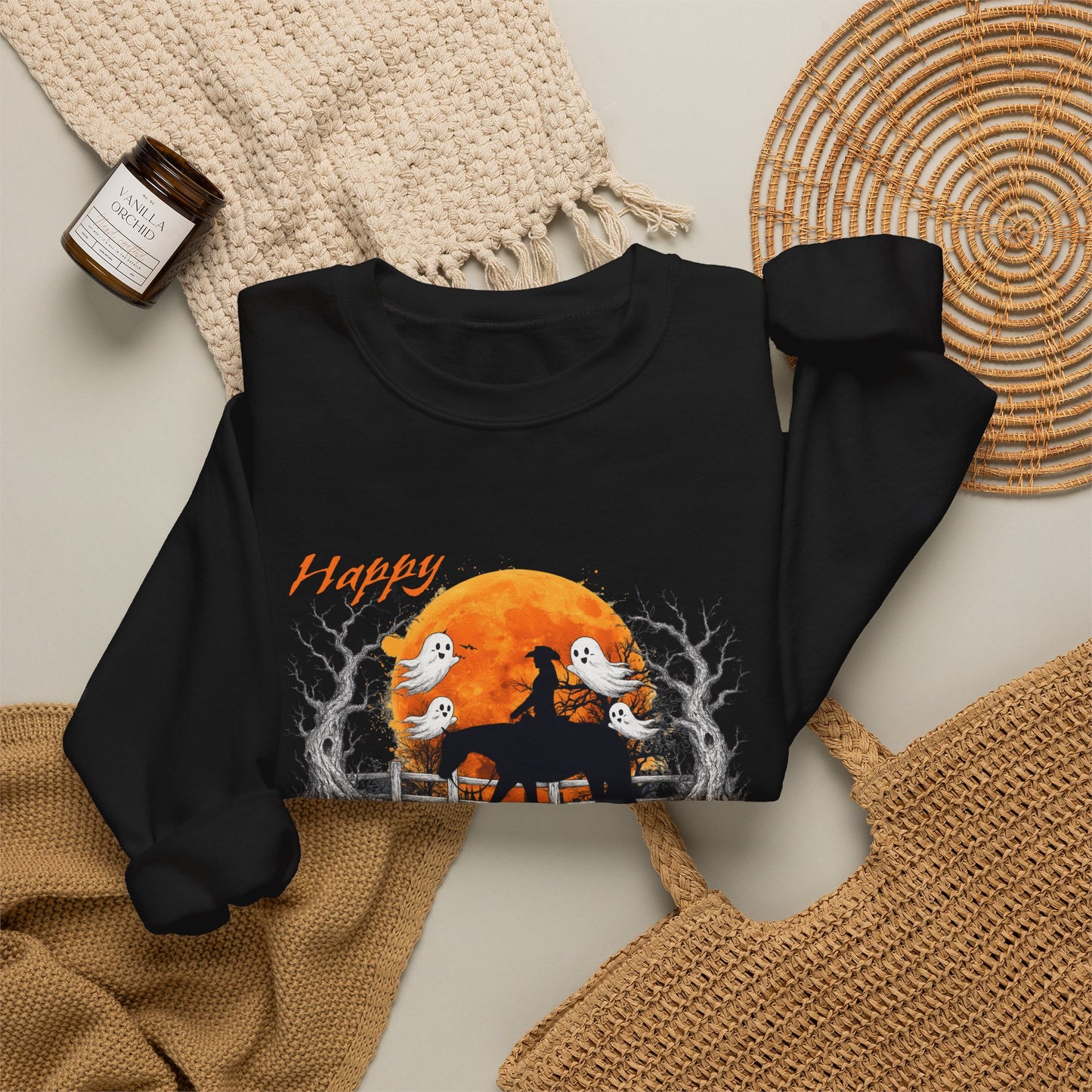 Happy Don't Spook O'ween Halloween Crewneck Sweatshirt