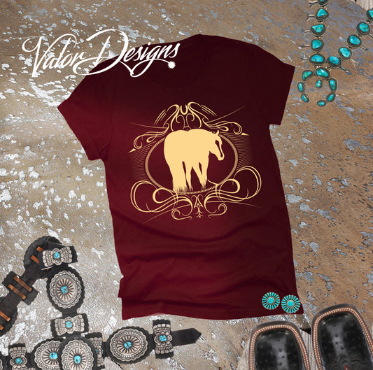 Fancy Horse Short Sleeve Tee